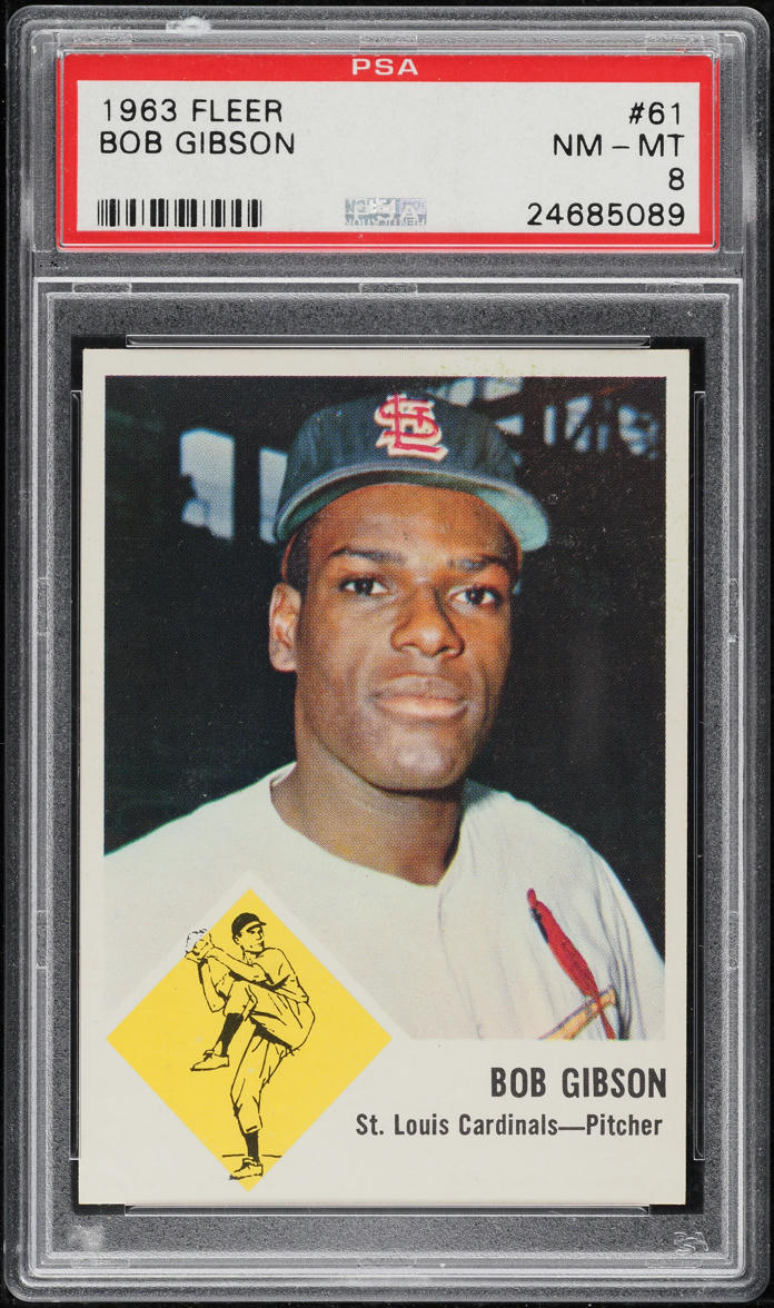 1963 Fleer Bob Gibson #61 PSA 8 NM-MT