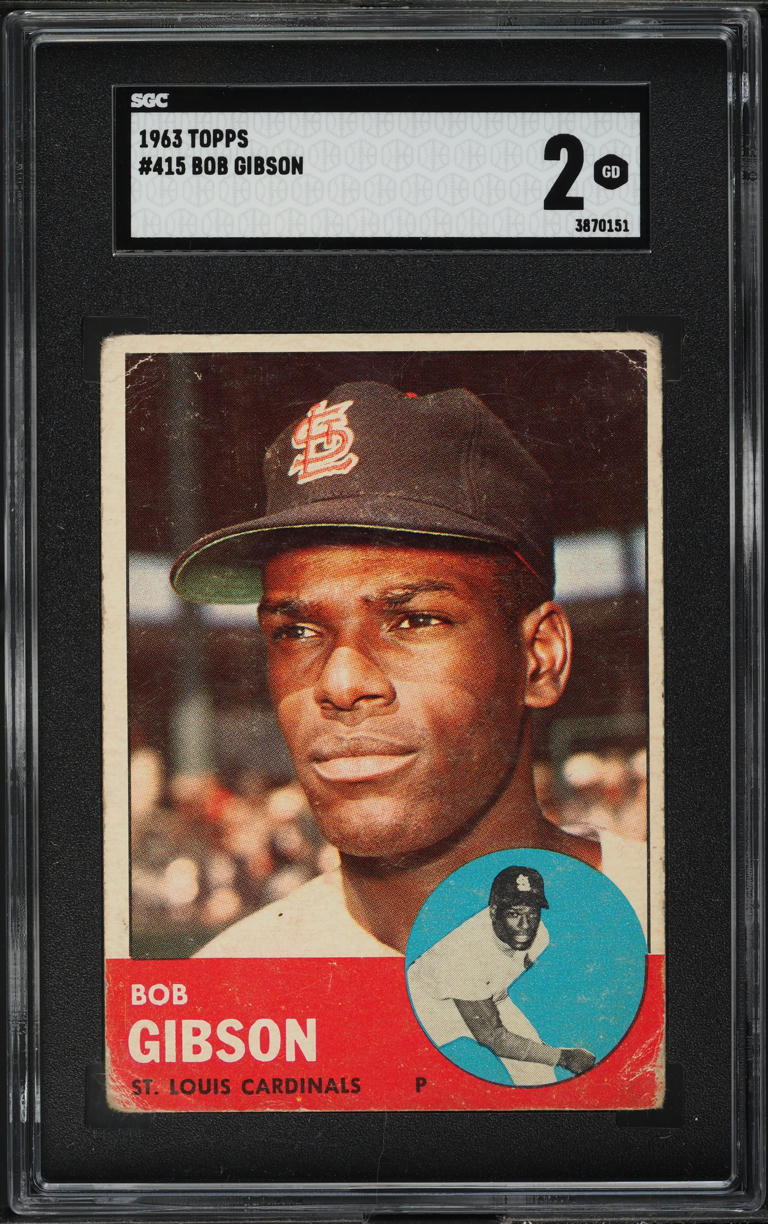 1963 Topps Bob Gibson #415 SGC 2 GD