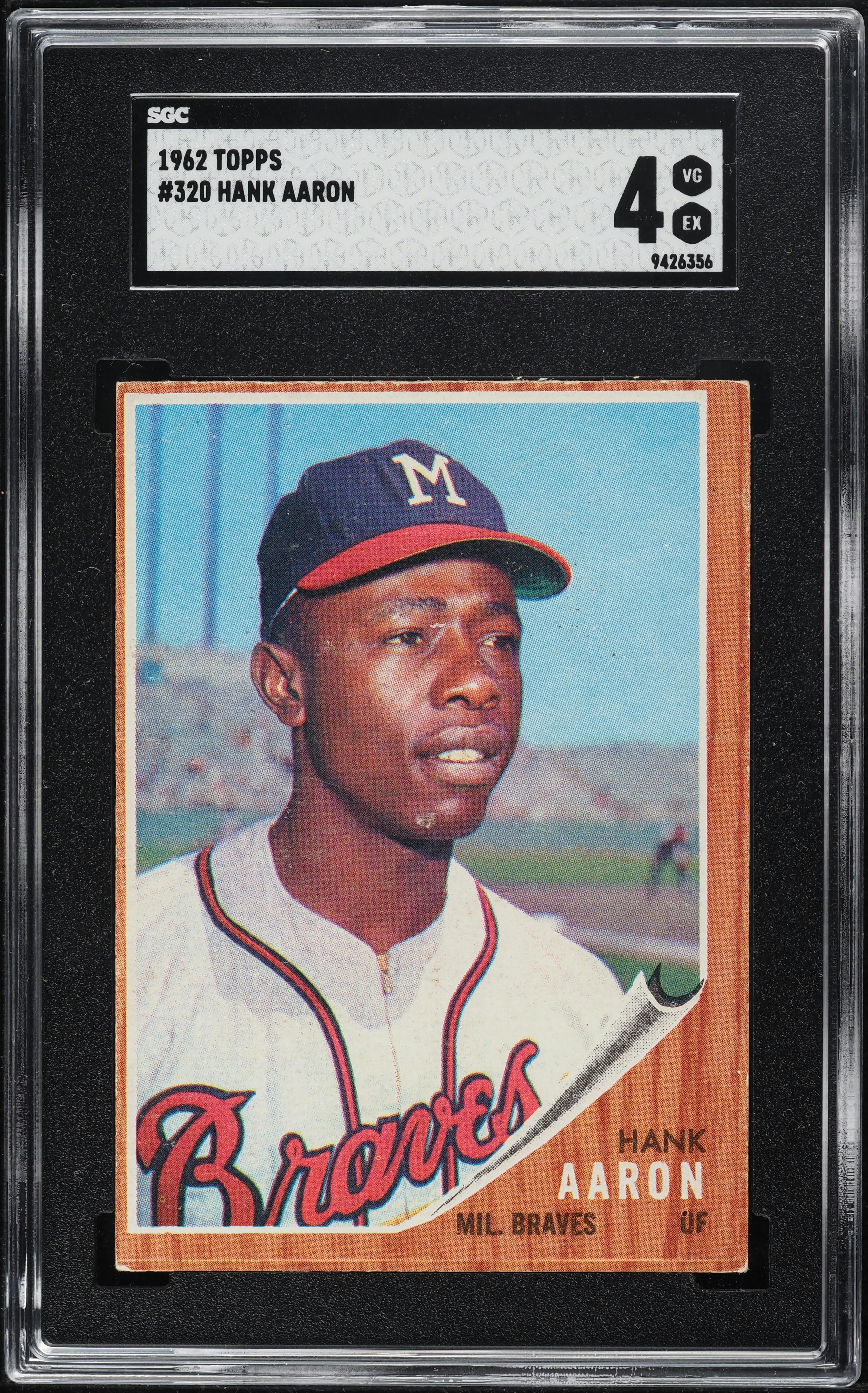 1962 Topps Hank Aaron #320 SGC 4 VGEX on Fanatics Collect