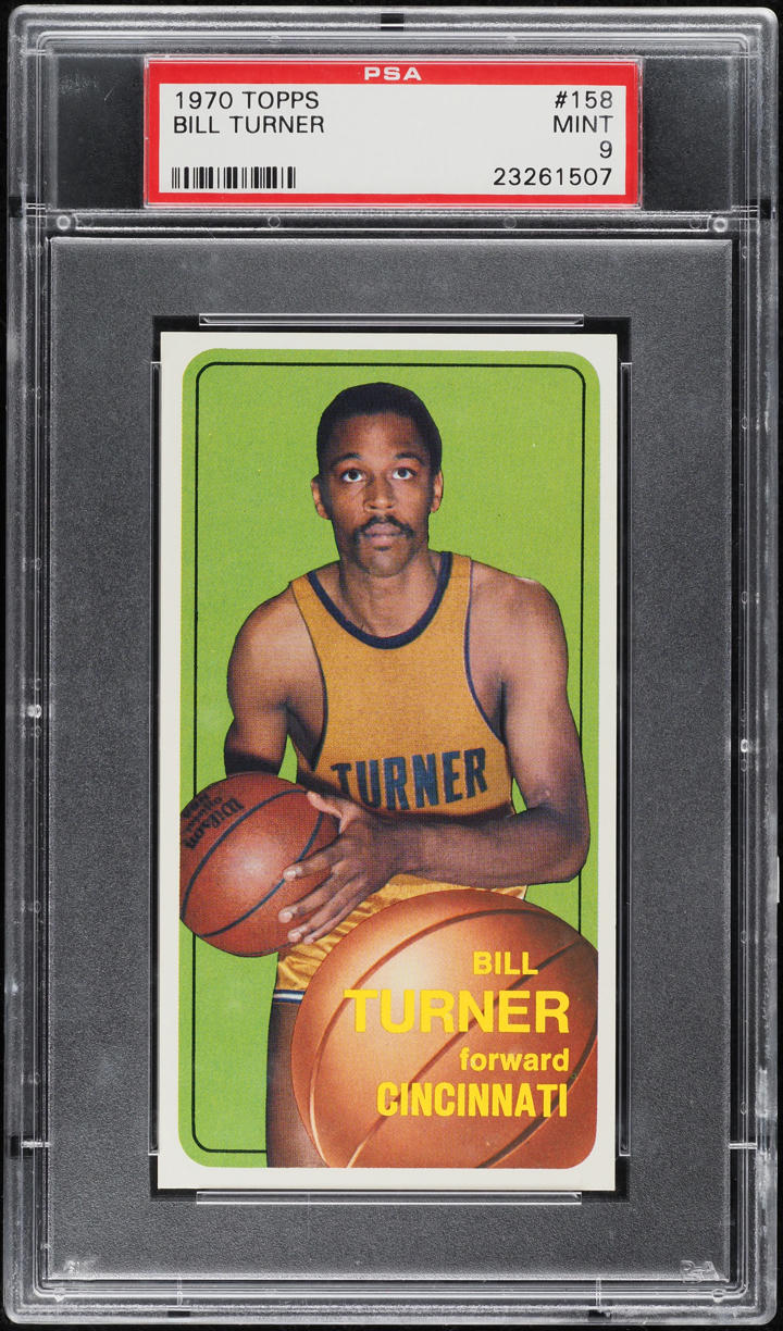 1970 Topps Basketball Bill Turner #158 PSA 9 MINT