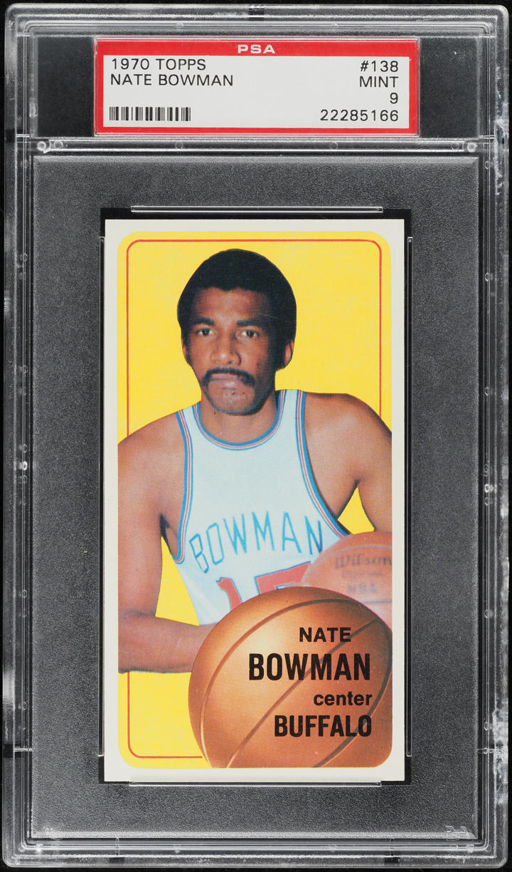 1970 Topps Basketball Nate Bowman #138 PSA 9 MINT