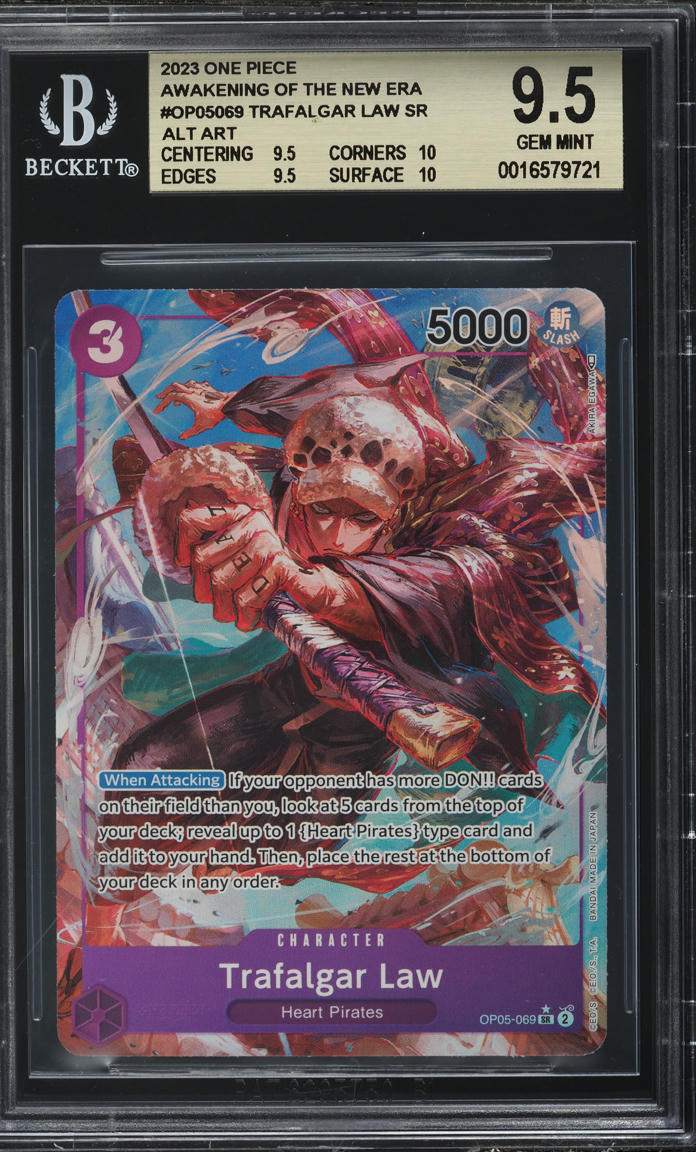2023 One Piece Awakening Of The New Era Trafalgar Law #OP05069 BGS