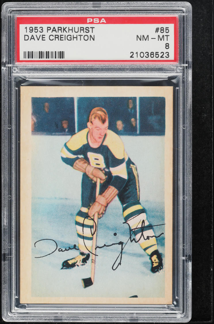 1953 Parkhurst Dave Creighton #85 PSA 8 NM-MT