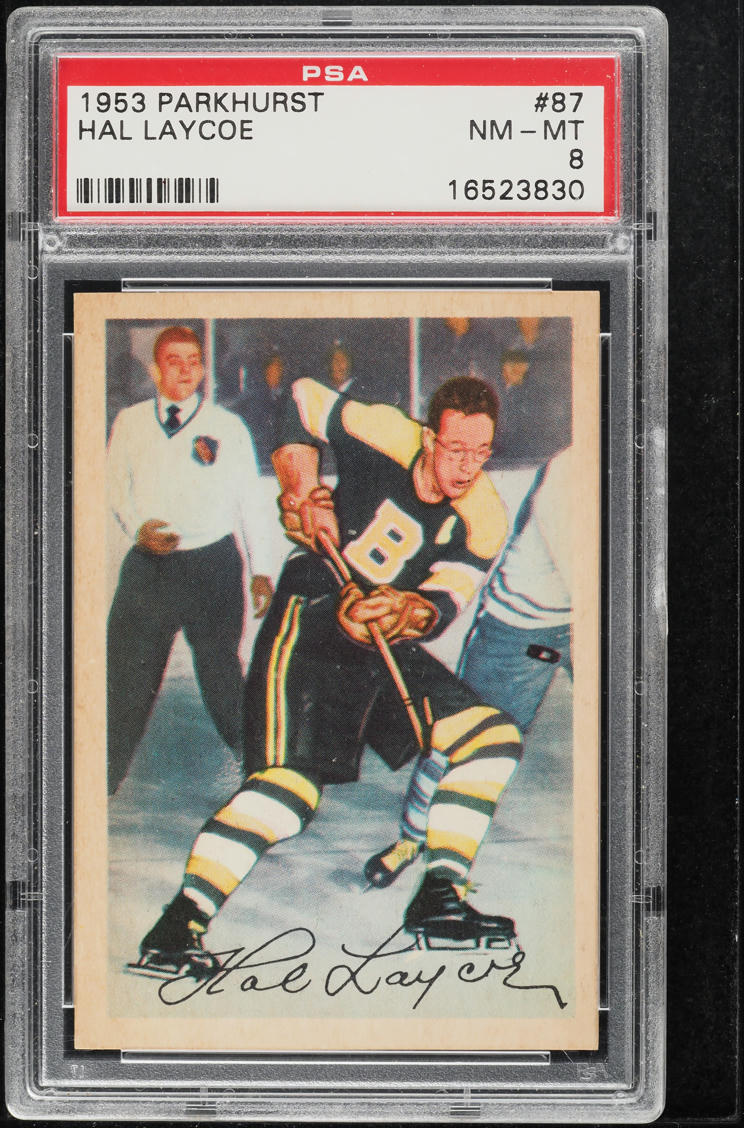 1953 Parkhurst Hal Laycoe #87 PSA 8 NM-MT
