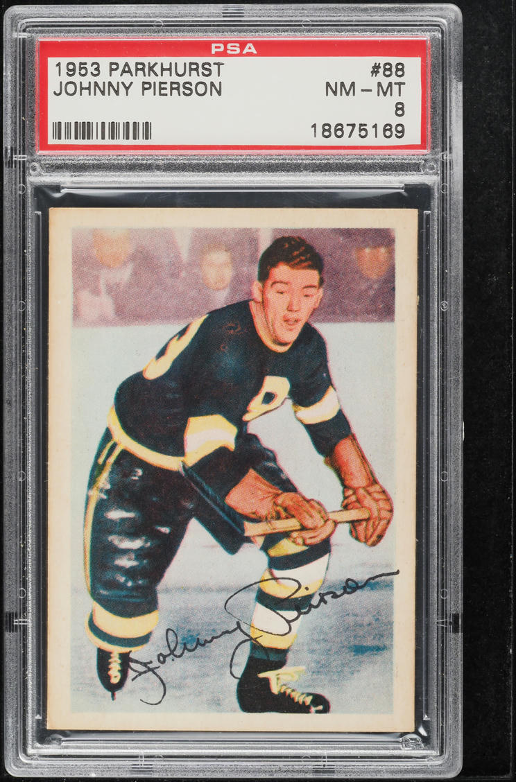 1953 Parkhurst Johnny Pierson #88 PSA 8 NM-MT