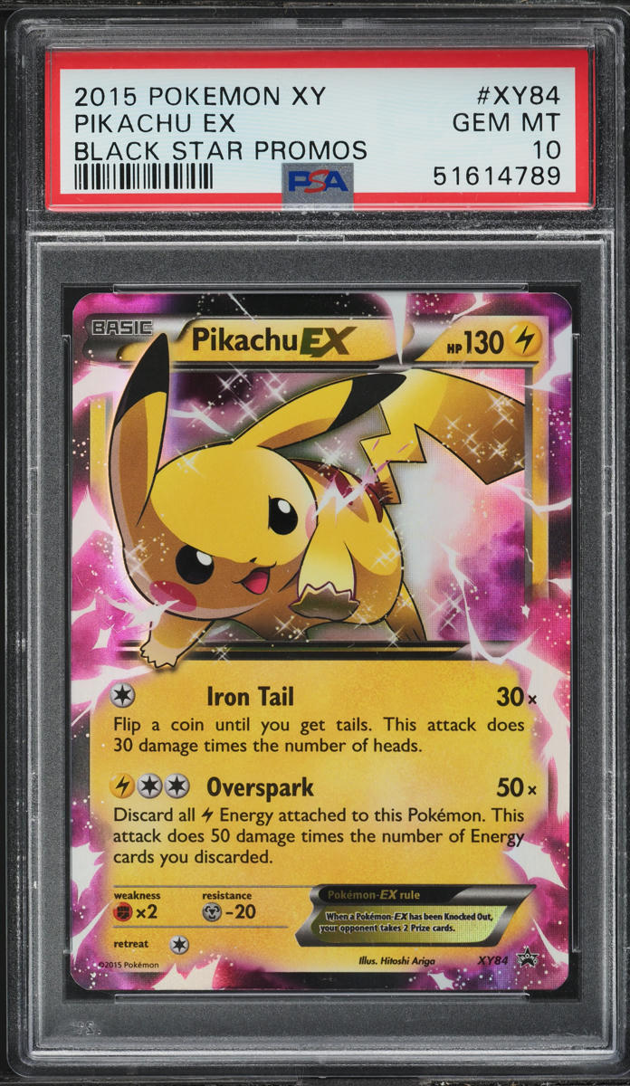 2015 Pokemon XY Black Star Promo Pikachu EX #XY84 PSA 10 GEM MINT