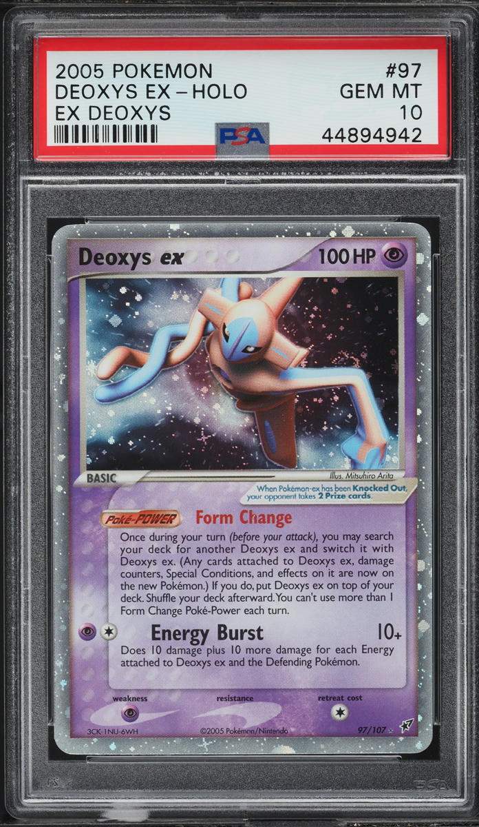 2005 Pokemon EX Emerald Holo Deoxys ex #93 PSA 10 GEM MINT on