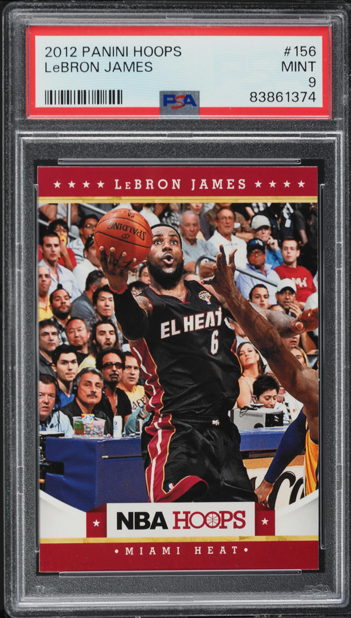 2012 Hoops LeBron James #156 PSA 9 MINT