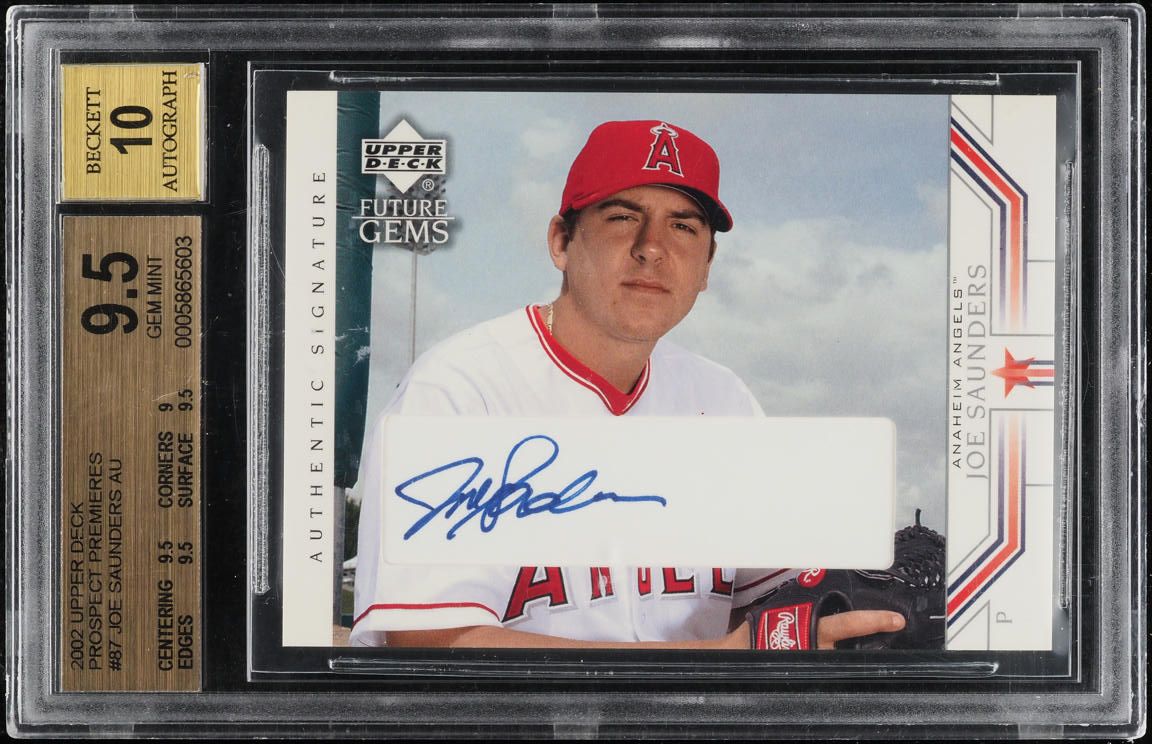 Joe Saunders #87 2002 Upper Deck Prospect Premieres Baseball