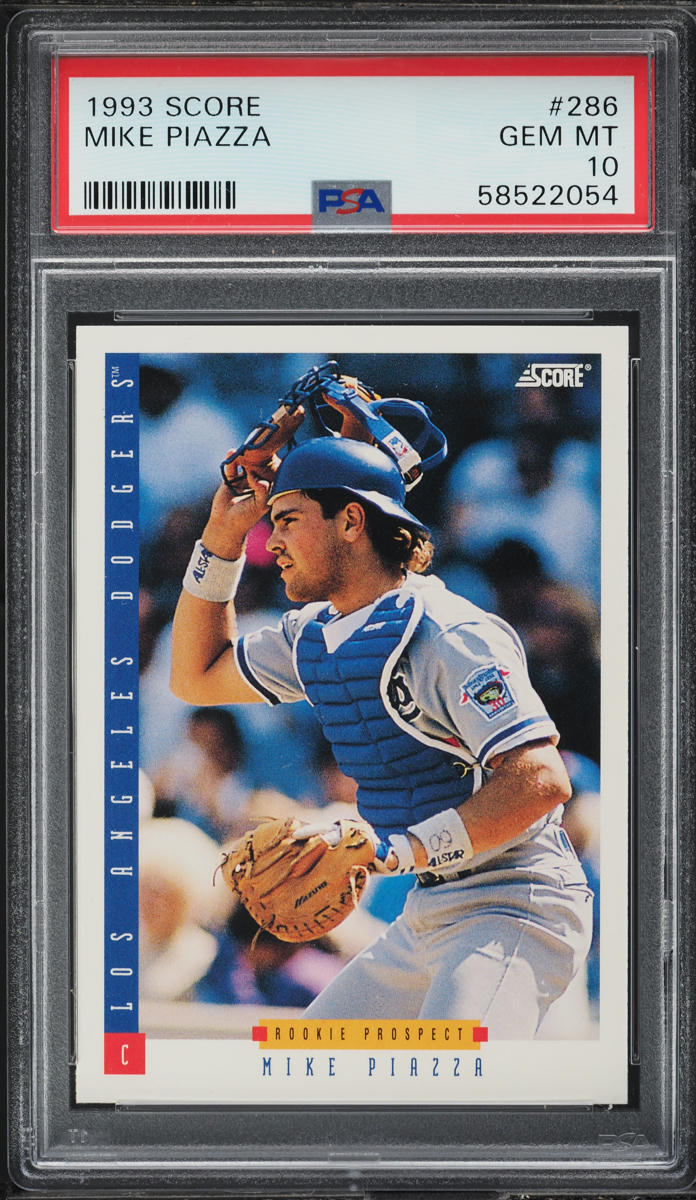 1993 Score Mike Piazza ROOKIE #286 PSA 10 GEM MINT on Fanatics Collect