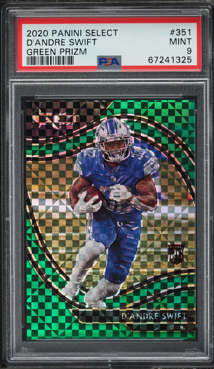 2020 Select Field Level Green Prizm D'Andre Swift ROOKIE /5 #351