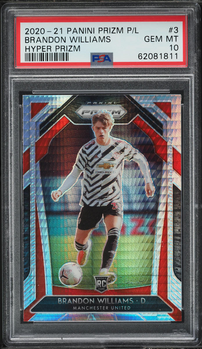 2020 Panini Prizm Premier League Hyper Brandon Williams ROOKIE #3 PSA 10 GEM