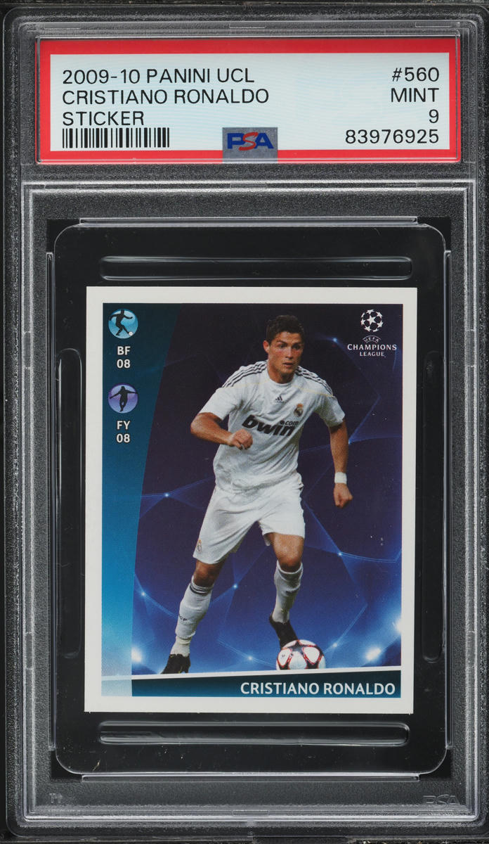 2009 Panini Real Madrid Cristiano Ronaldo #85 PSA 10 GEM MINT on