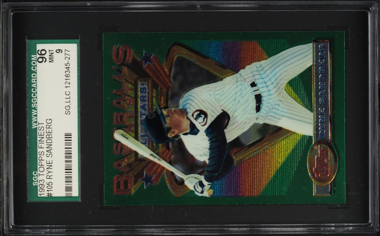 1993 Finest Ryne Sandberg #105 SGC 9 MINT