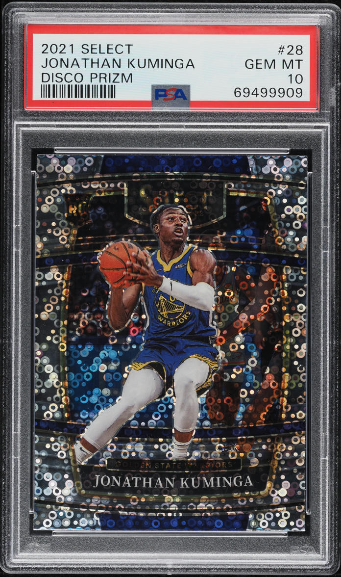 2021 Select Disco Prizm Jonathan Kuminga ROOKIE #28 PSA 10 GEM MINT