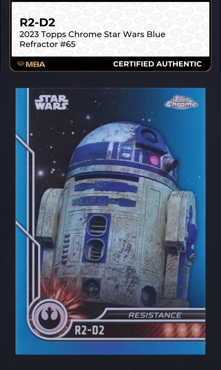 2022 Topps Chrome Star Wars Galaxy Mojo Refractor R2-D2 /50 #9 PSA