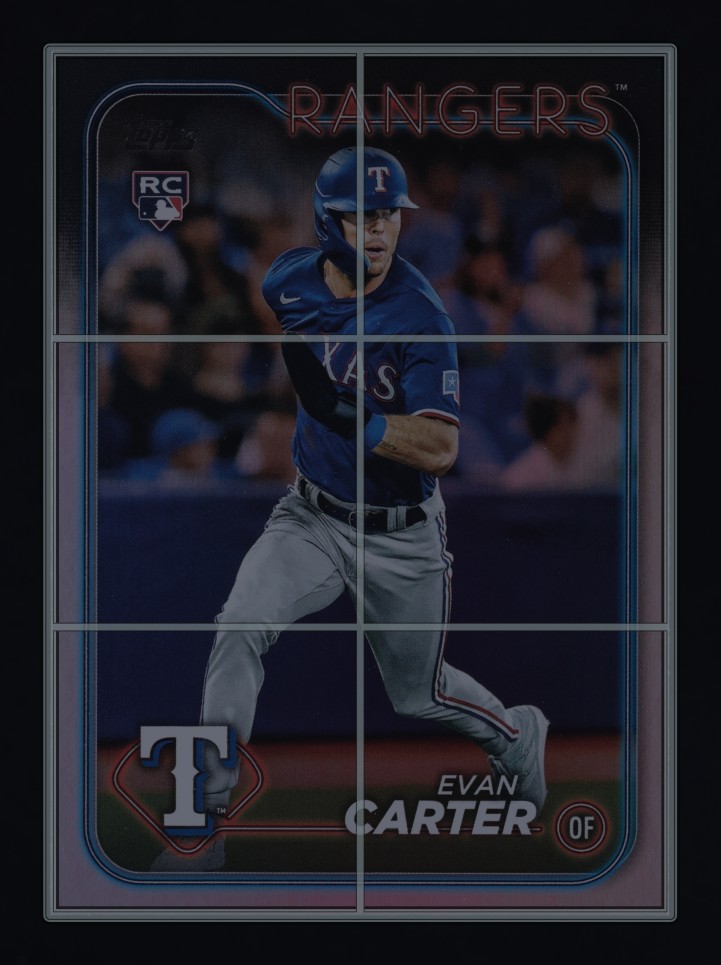2024 Topps Rainbow Foil Evan Carter ROOKIE #280 MBA AUTH