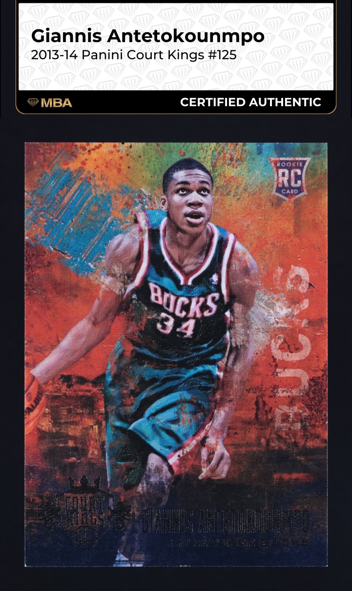 2013 Panini Court Kings Giannis Antetokounmpo ROOKIE #125 MBA AUTH