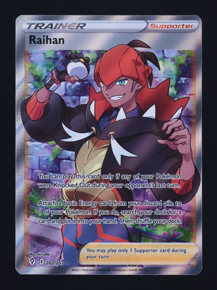 raihan pokemon card Raihan Full Art - TG27/TG30 - Silver Tempest main image 0