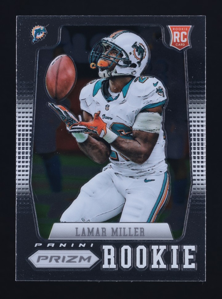 2012 Panini Prizm Lamar Miller ROOKIE #219 MBA AUTH