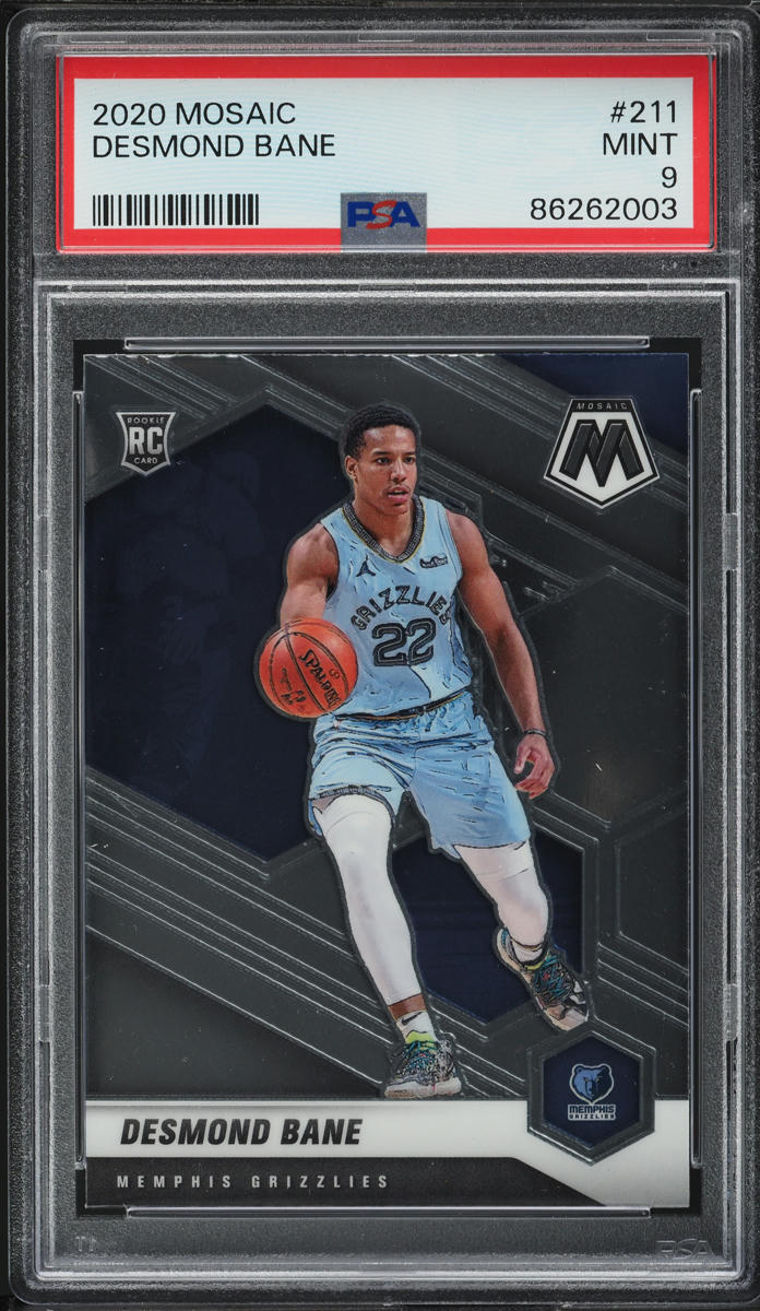 2020 Panini Mosaic Desmond Bane ROOKIE #211 PSA 9 MINT