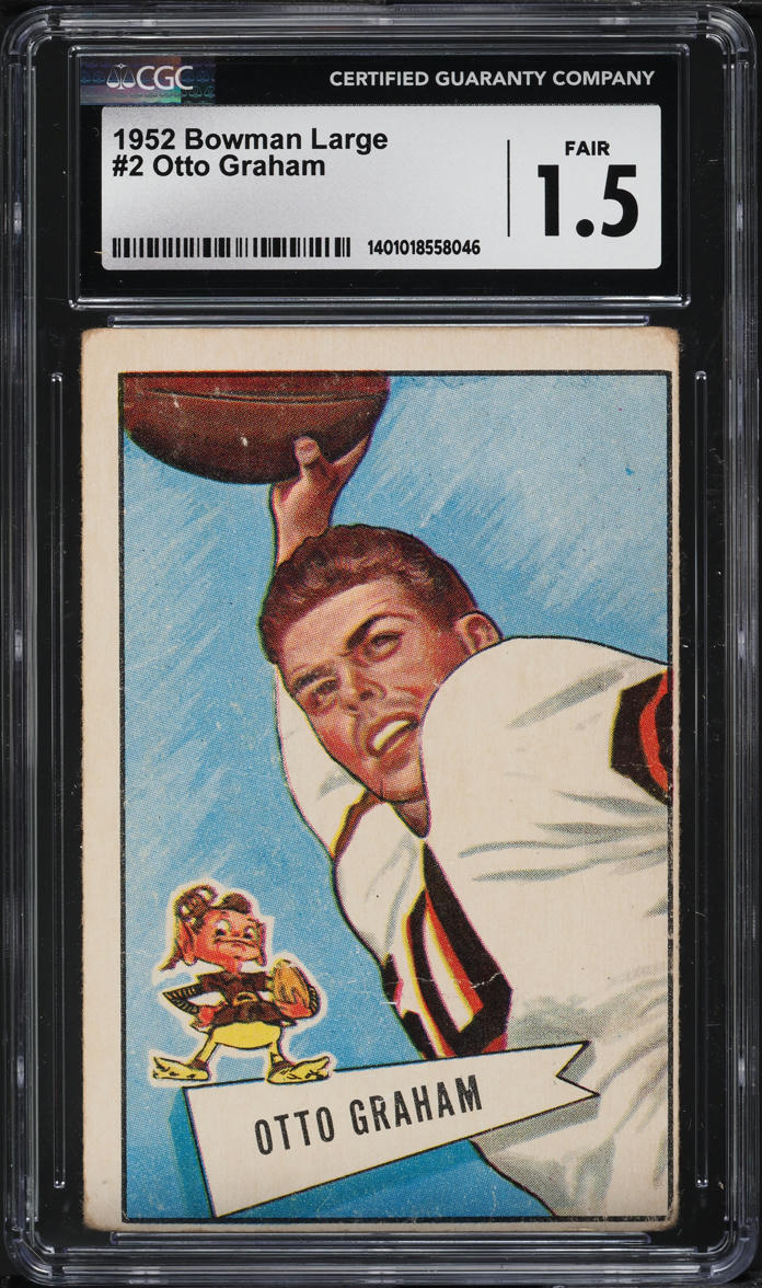 1952 Bowman Large Otto Graham #2 CGC 1.5 FR