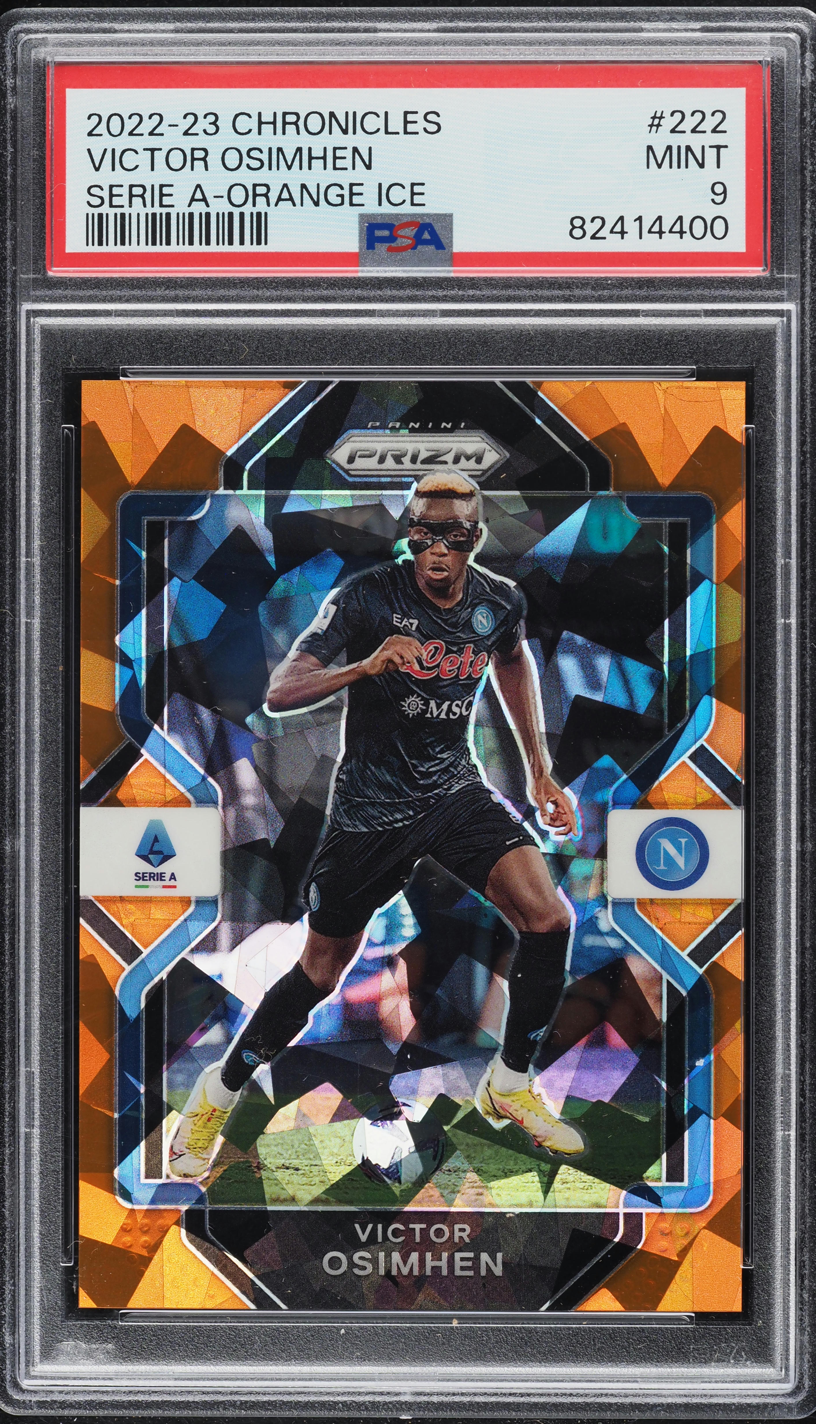 2022 Panini Chronicles Prizm Orange Ice Victor Osimhen /23 #222