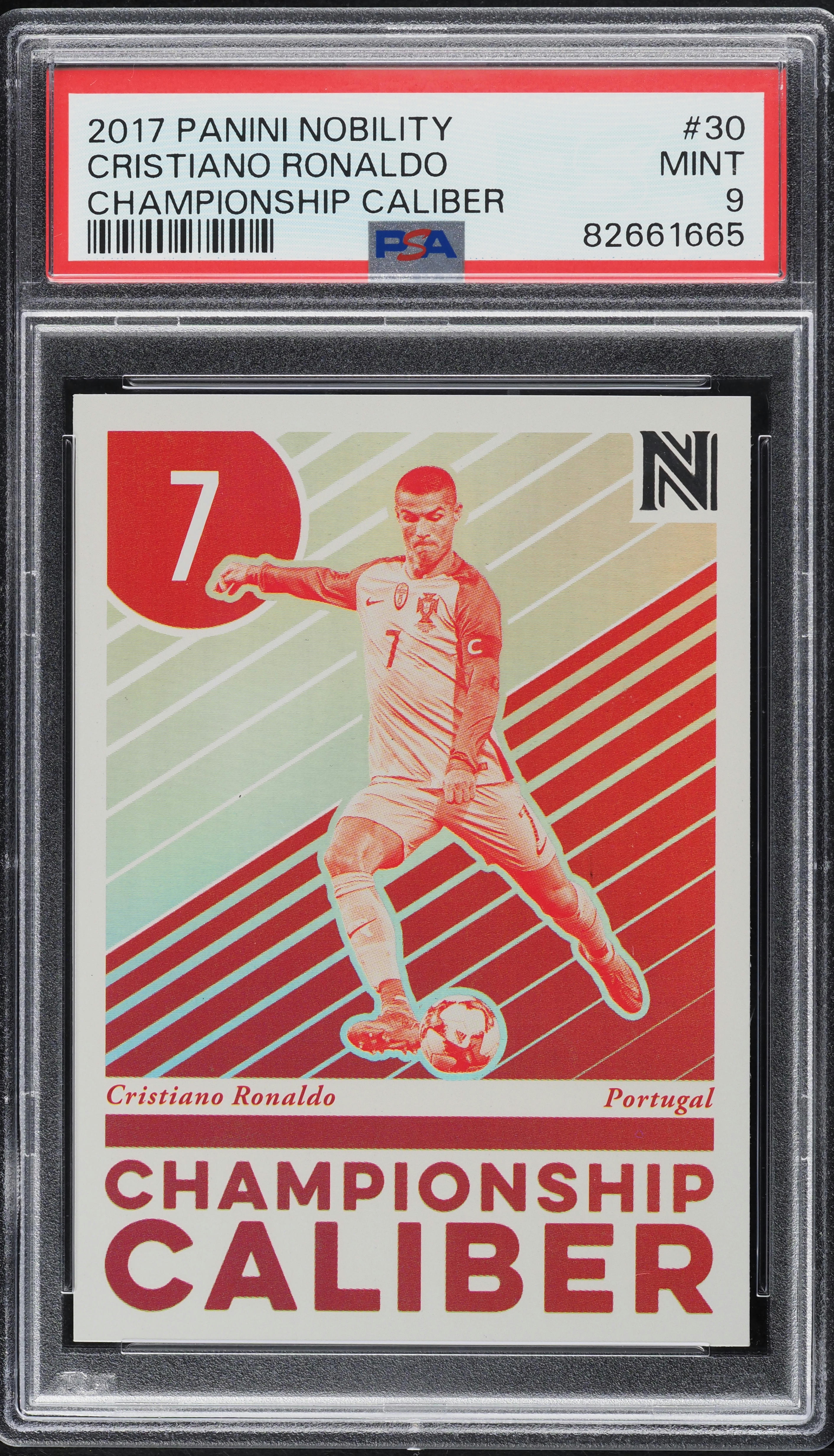 2017 Panini Nobility Championship Caliber Cristiano Ronaldo #30 
