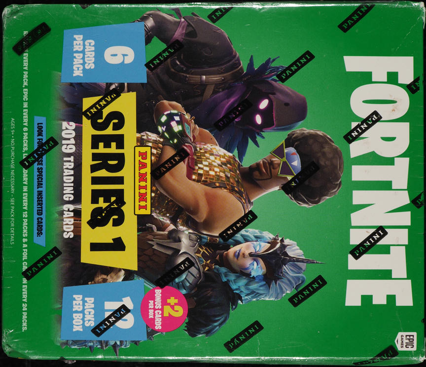 2019 Panini Fortnite Series 1 Sealed Mega Box, 12ct Packs