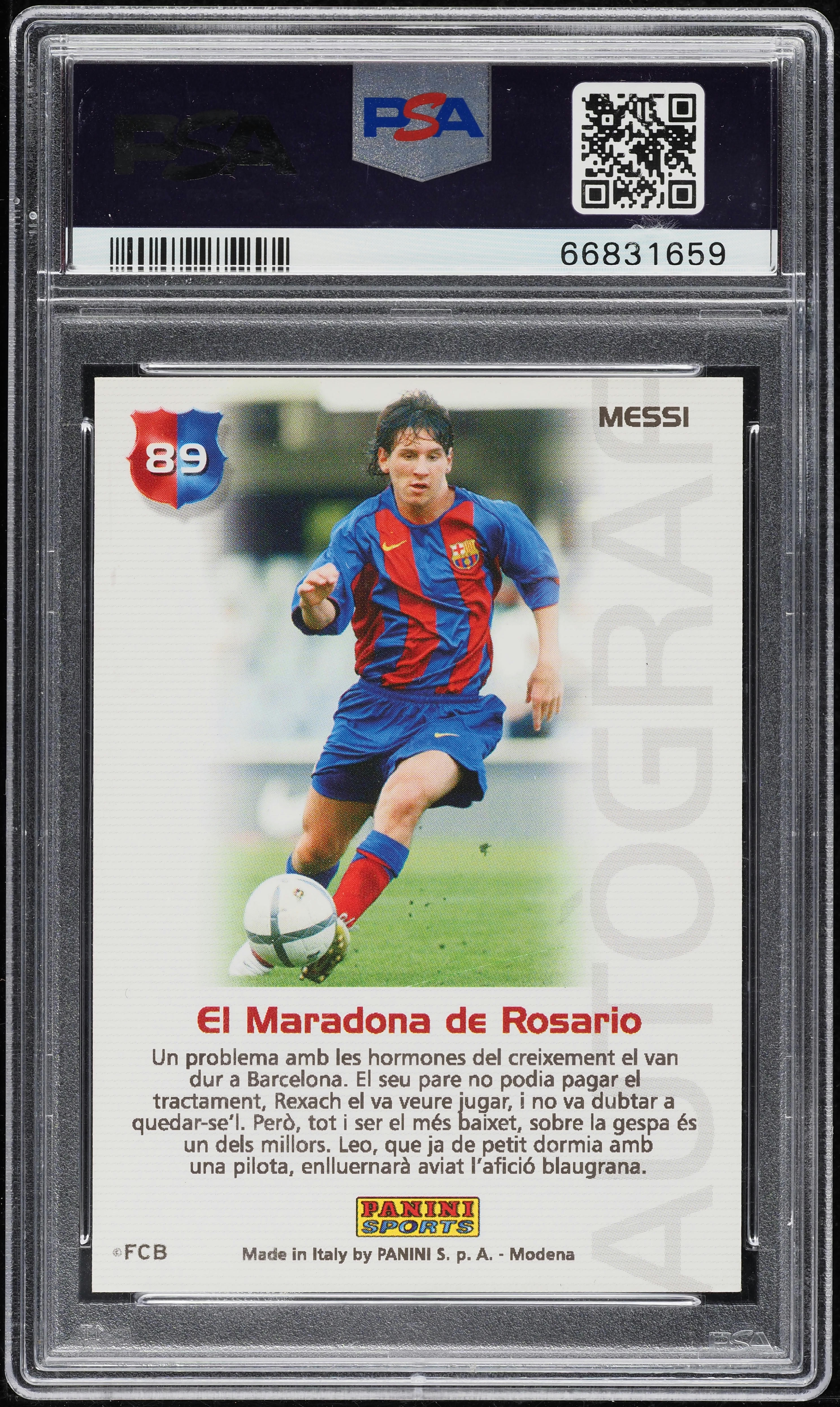 2004 Panini Sports Mega Cracks Barca Campio Lionel Messi ROOKIE