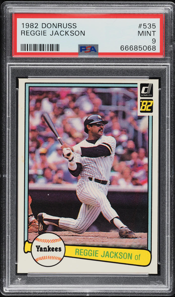 1982 Donruss Reggie Jackson #535 PSA 9 MINT