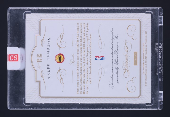 2014 Panini Flawless Top Of Class Emerald Ralph Sampson PATCH AUTO /5 MBA AUTH