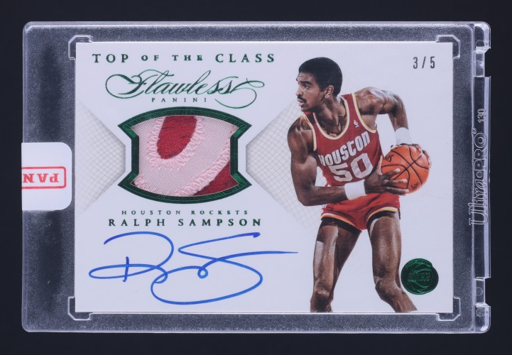2014 Panini Flawless Top Of Class Emerald Ralph Sampson PATCH AUTO /5 MBA AUTH