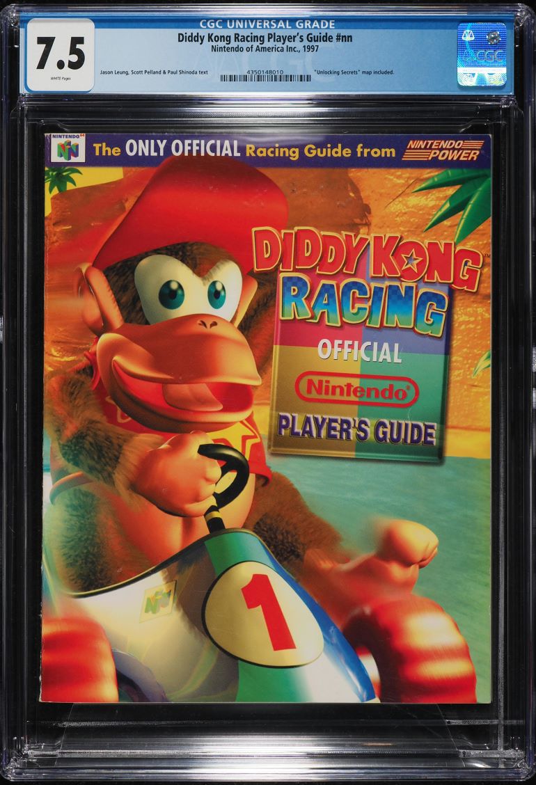 Diddy Kong Racing Player's Guide (1997, Nintendo Of America) CGC 7.5 White Pages