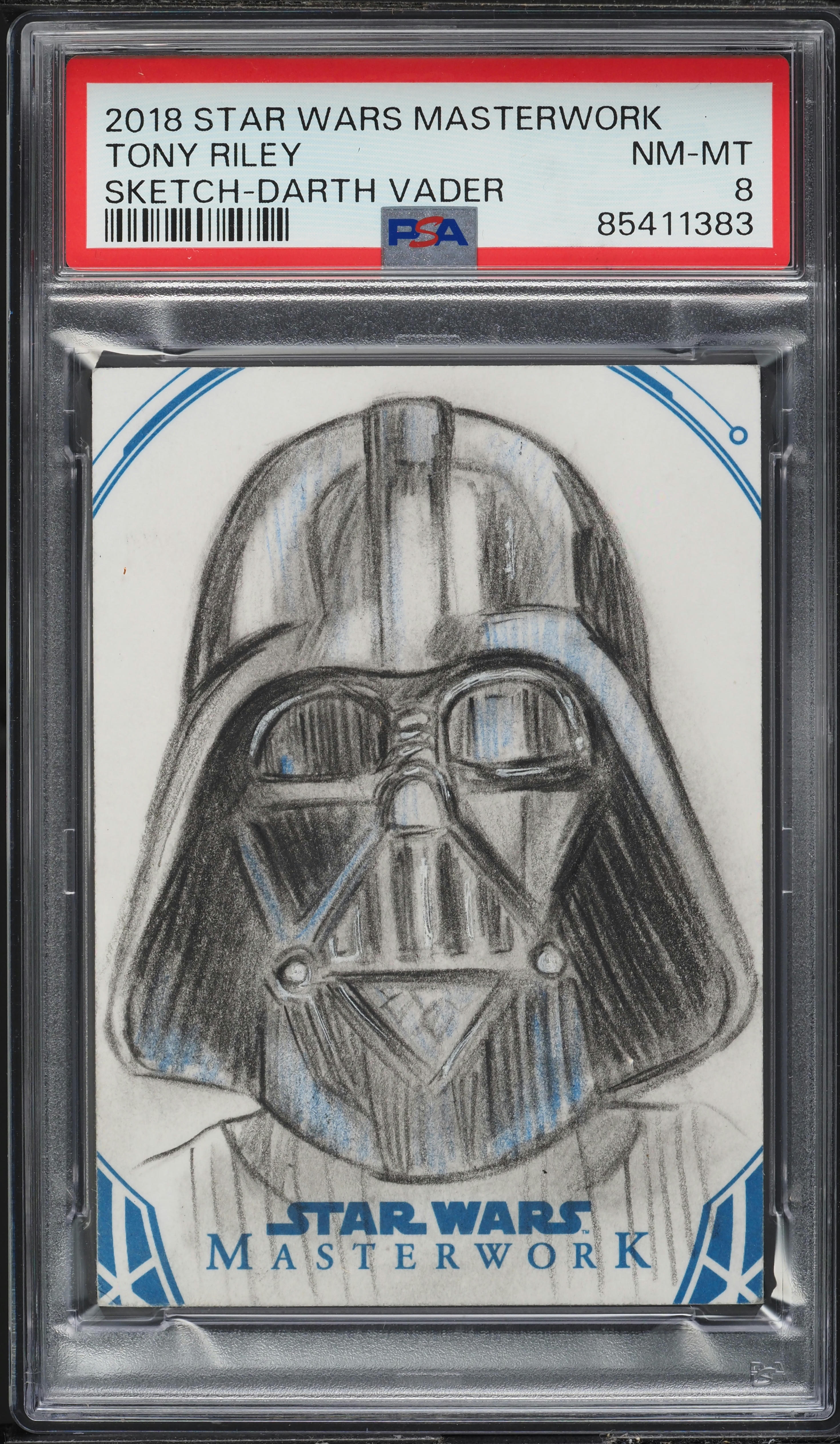 2018 Topps Star Wars Masterwork Sketch Card Darth Vader By Tony