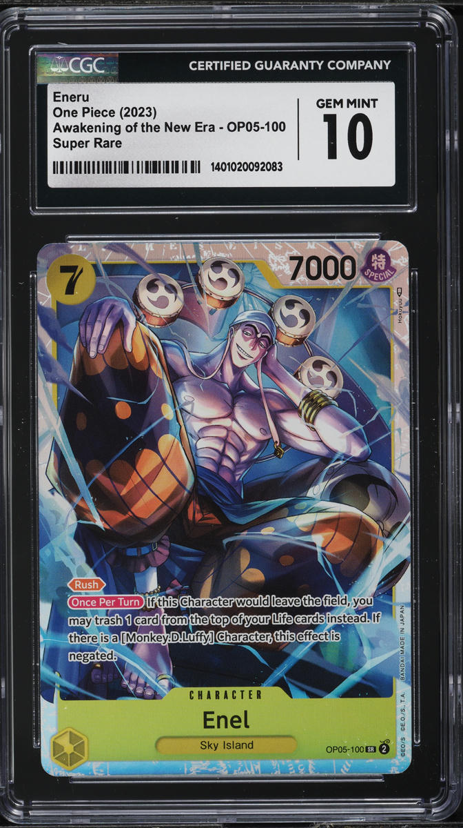 2023 One Piece Awakening Of The New Era Enel #OP05-100 CGC 10 GEM MINT