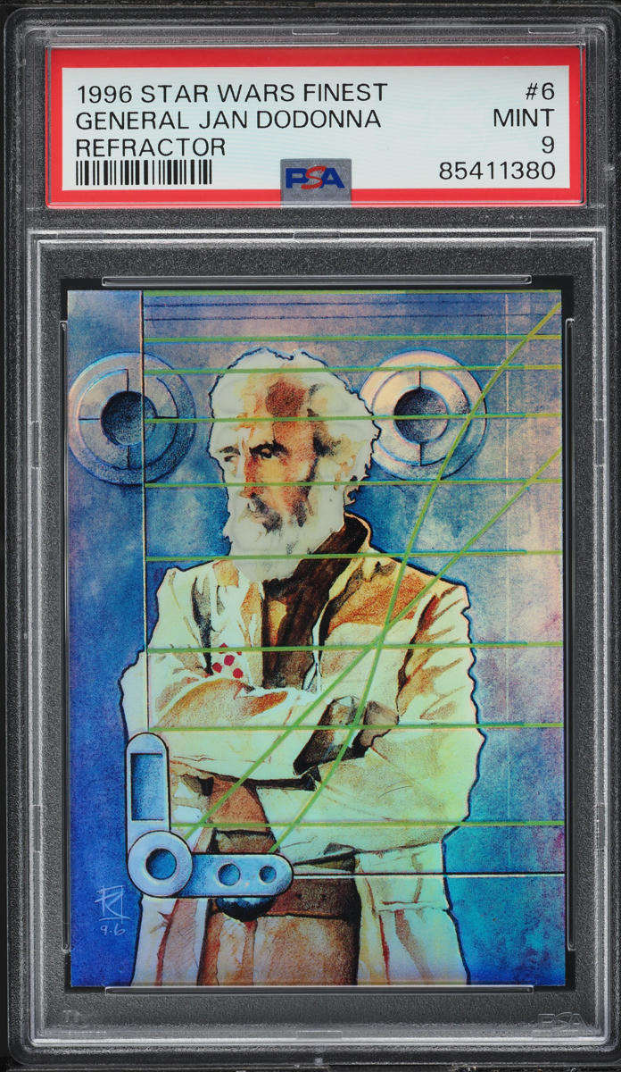 1996 Star Wars Finest Refractor General Jan Dodonna #6 PSA 9 MINT
