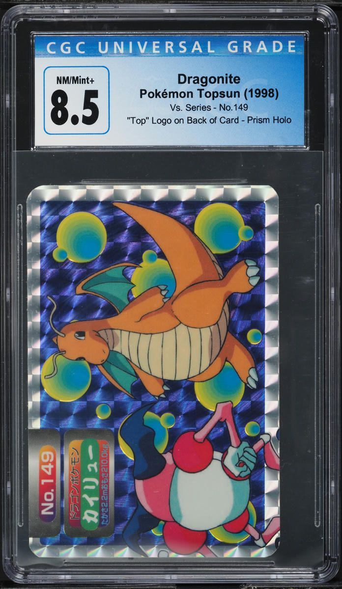 1998 Pokemon Japanese Topsun Prism Dragonite Vs Mr. Mime #149 CGC