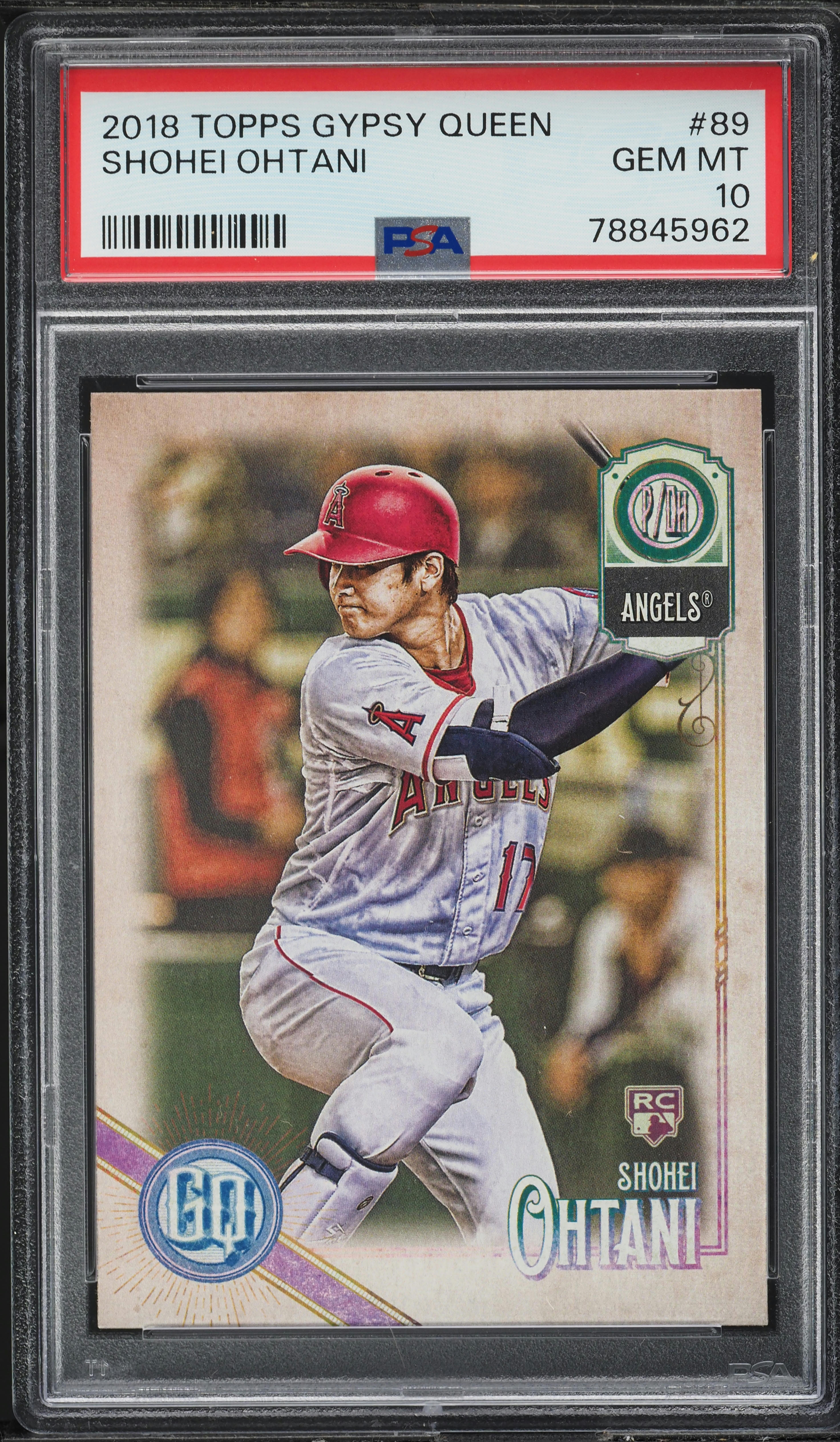 2018 Topps Gypsy Queen Shohei Ohtani ROOKIE #89 PSA 10 GEM MINT on