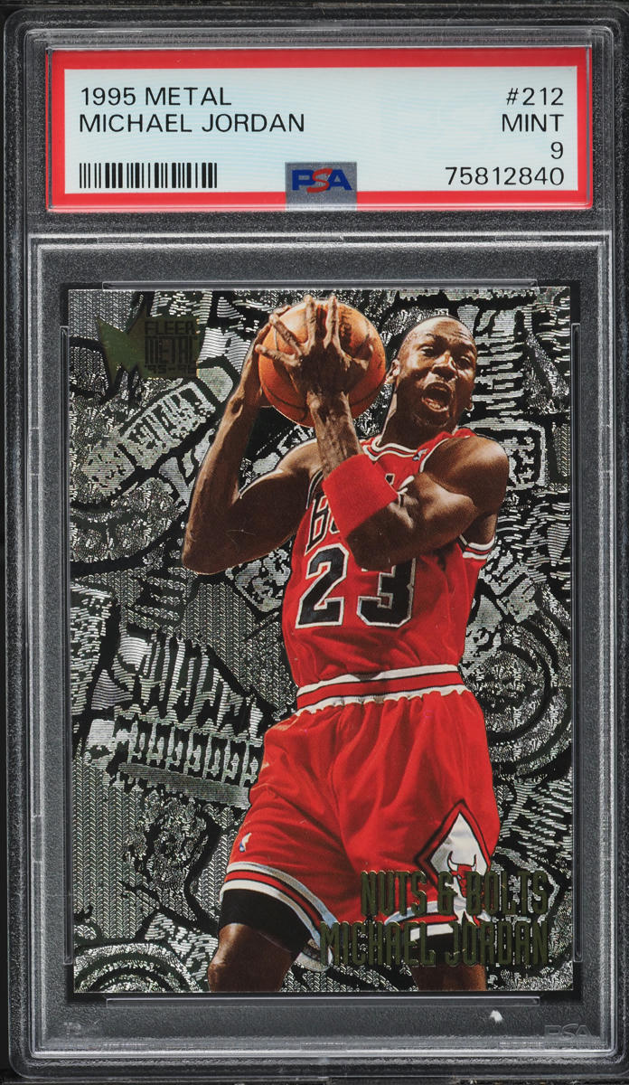 1995 Metal Nuts & Bolts Michael Jordan #212 PSA 9 MINT