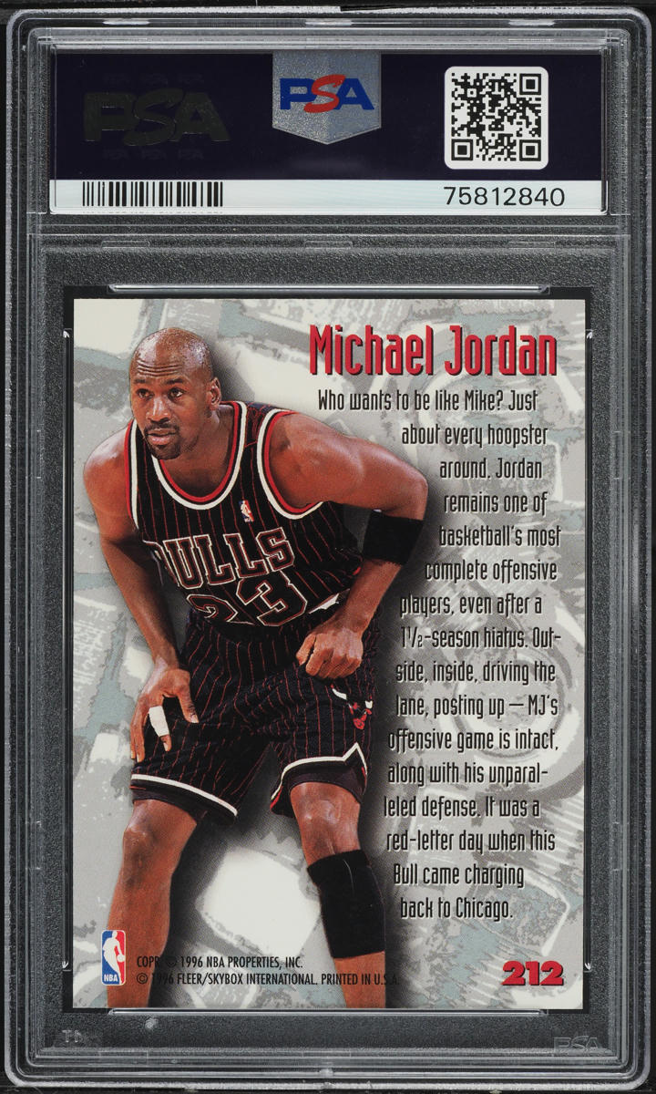 1995 Metal Nuts & Bolts Michael Jordan #212 PSA 9 MINT