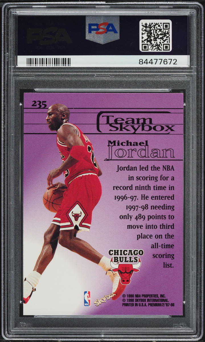 1997 Skybox Premium Michael Jordan #235 PSA 10 GEM MINT