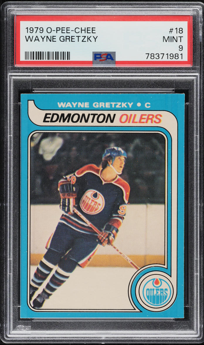 1979 O-Pee-Chee Hockey Wayne Gretzky ROOKIE #18 PSA 9 MINT