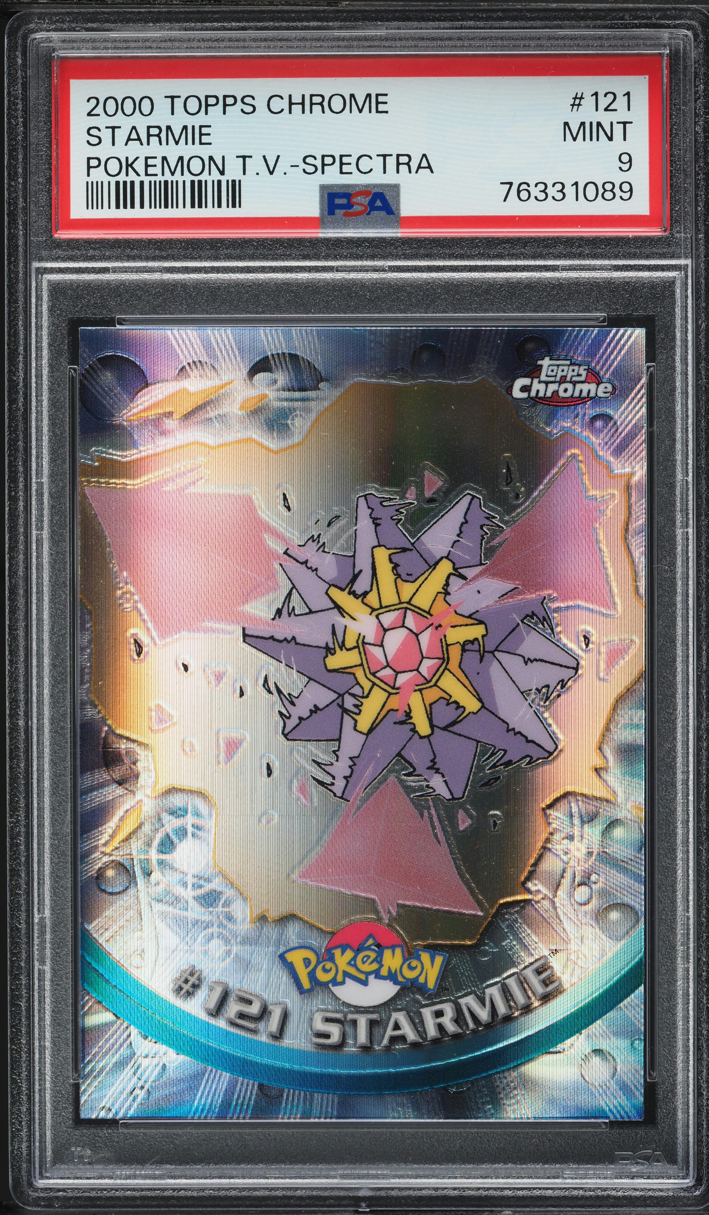 2000 Topps Chrome Pokemon Series 2 Spectra Starmie #121 PSA 9 MINT