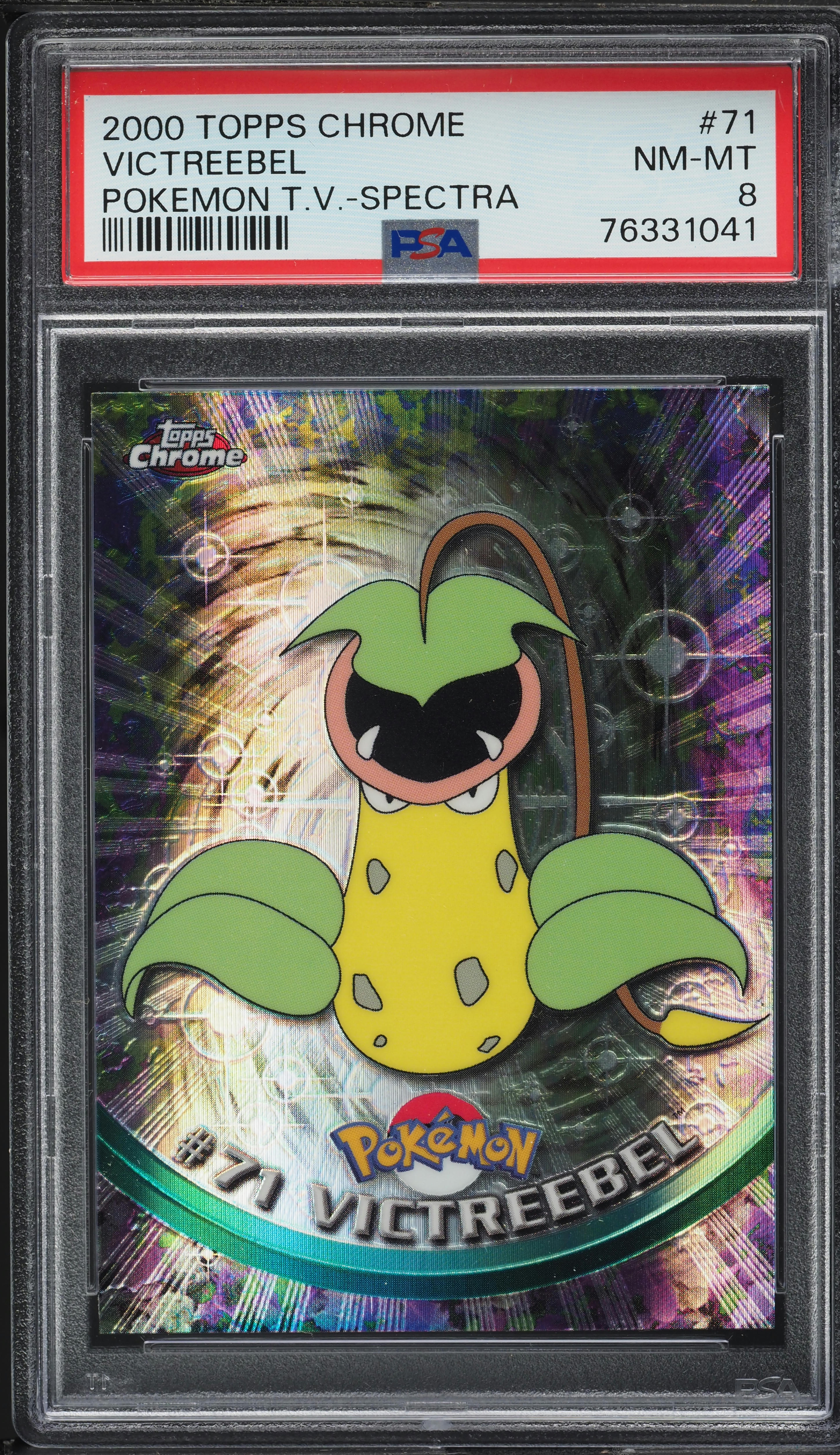 2000 Topps Chrome Pokemon Series 1 Spectra Victreebel #71 PSA 8 NM