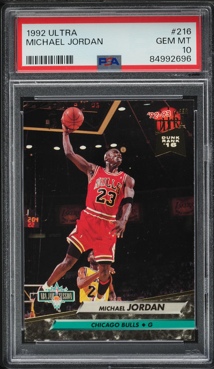1992 Ultra Basketball Michael Jordan #216 PSA 10 GEM MINT