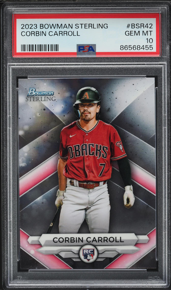 2023 Bowman Sterling Corbin Carroll ROOKIE #BSR42 PSA 10 GEM MINT