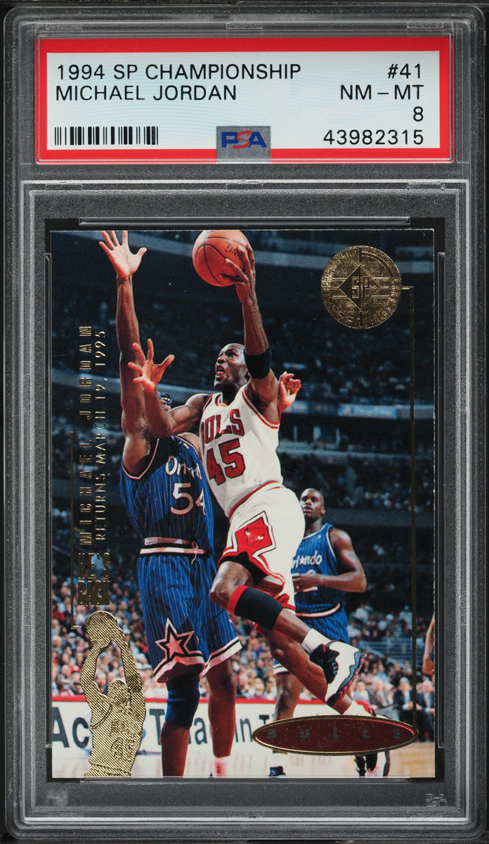1994 SP Championship Michael Jordan #41 PSA 8 NM-MT