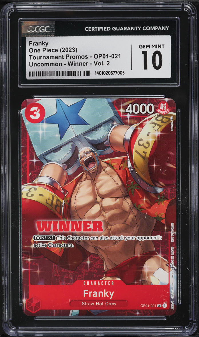 2023 One Piece Tournament Promo Winner Vol. 2 Franky #OP01-021 CGC