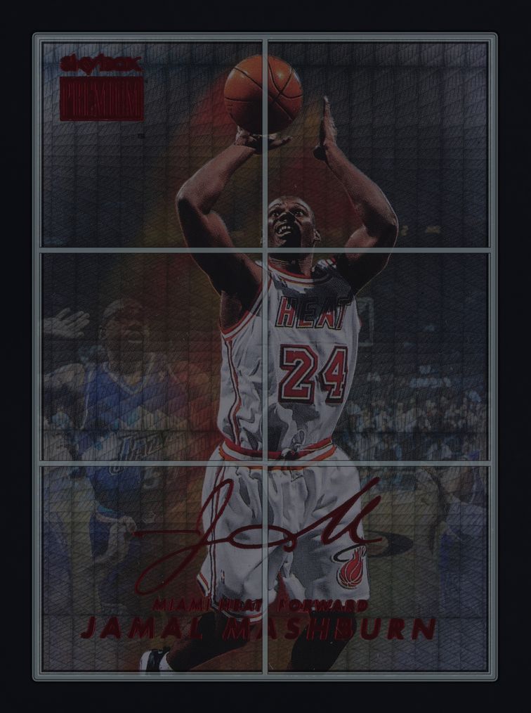 1998 Skybox Premium Star Rubies Jamal Mashburn /50 #139 MBA AUTH